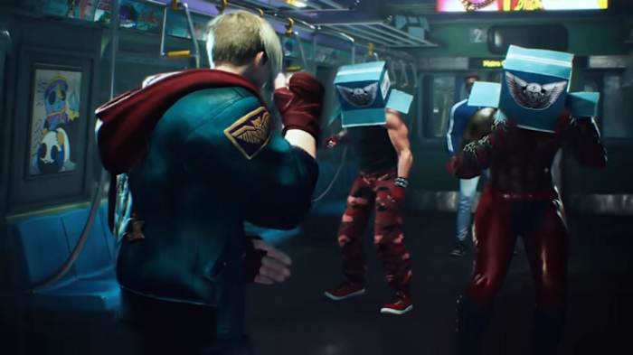 Ed fighting goons in World Tour Mode